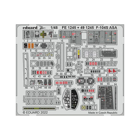 eduard 491245 1 48 f 104s asa for kin pre painted