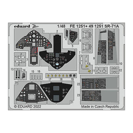 eduard 491251 1 48 interior for revell pre painted