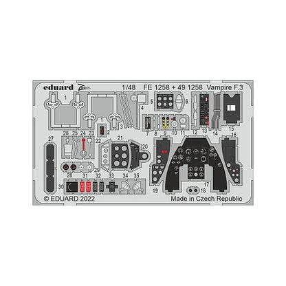 eduard 491258 1 48 vampire f3 for air pre painted