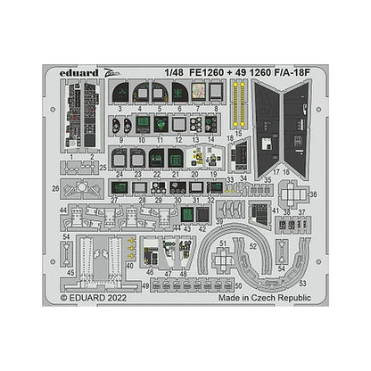 eduard 491260 1 48 f a 18f for hobby boss pre painted