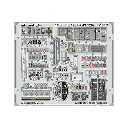 eduard 491267 1 48 f 104c for kin pre painted