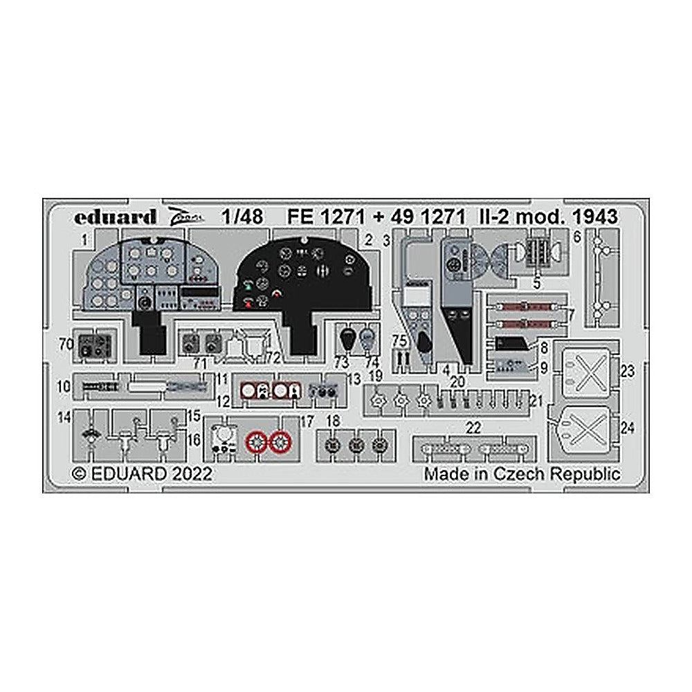 eduard 491271 1 48 mod 1943 for zve pre painted