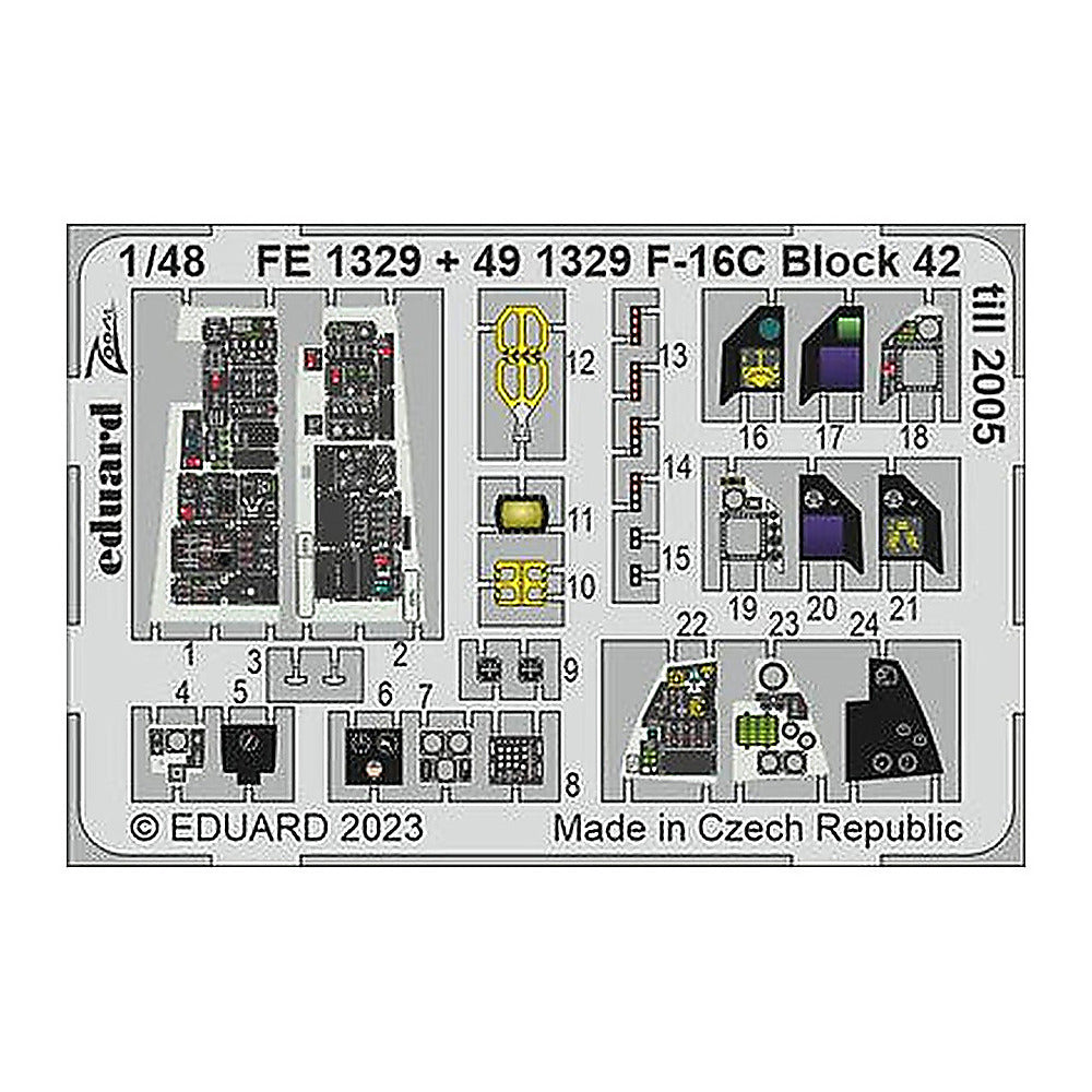 eduard 491329 1 48 f 16c block 42 till 2005 for kinetic
