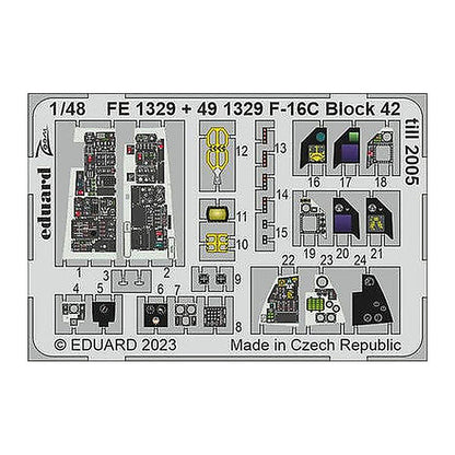 eduard 491329 1 48 f 16c block 42 till 2005 for kinetic