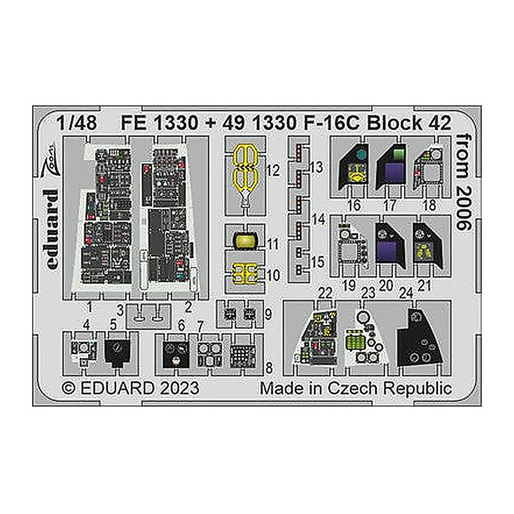 eduard 491330 1 48 f 16c block 42 from 2006 for kinetic