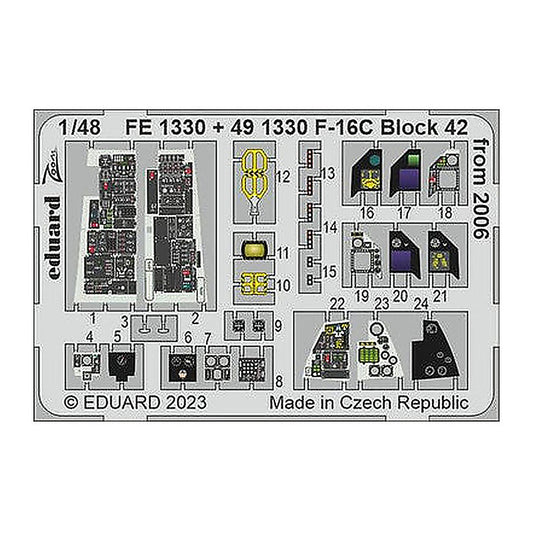eduard 491330 1 48 f 16c block 42 from 2006 for kinetic