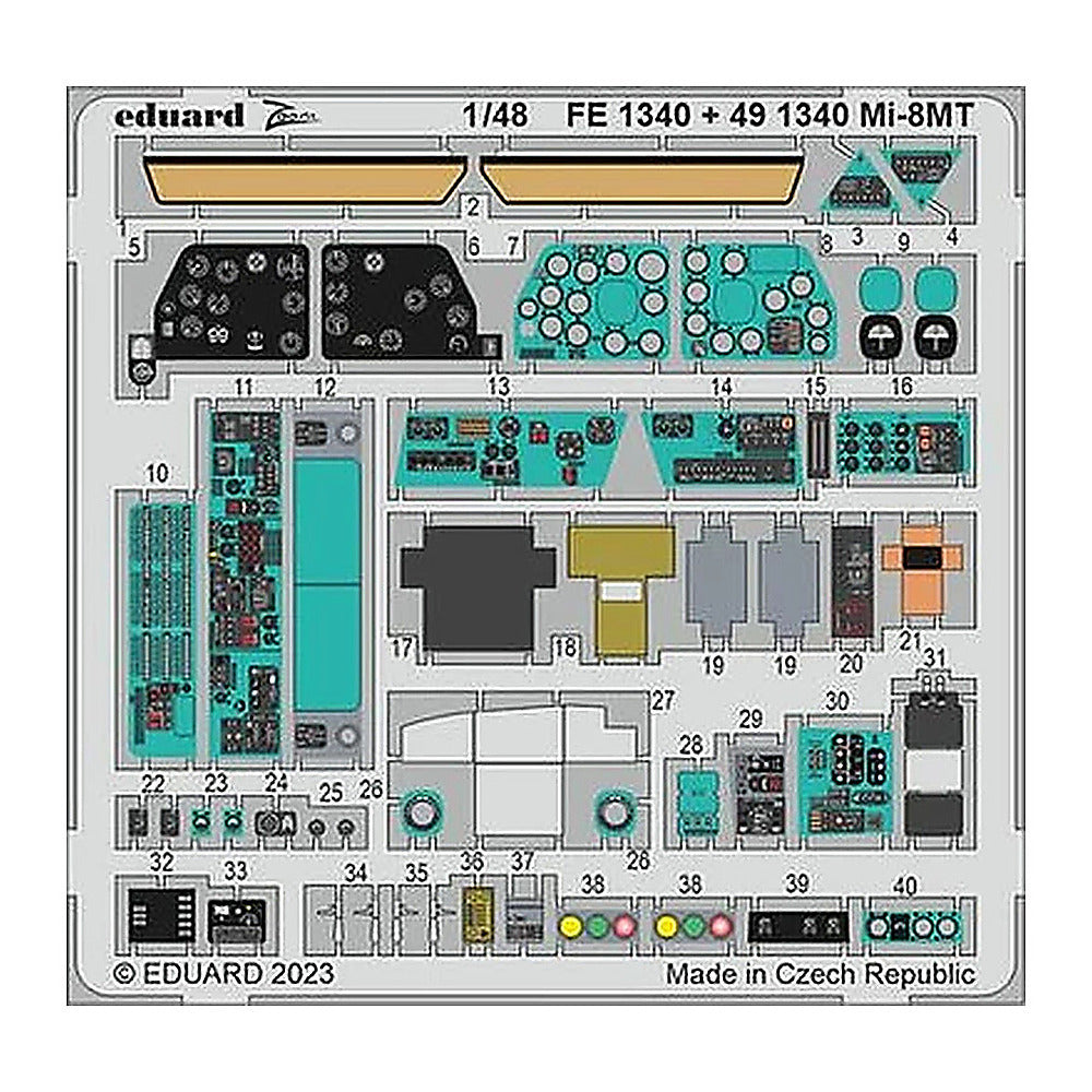 eduard 491340 1 48 mi 8mt for zvezda photo etch detail set