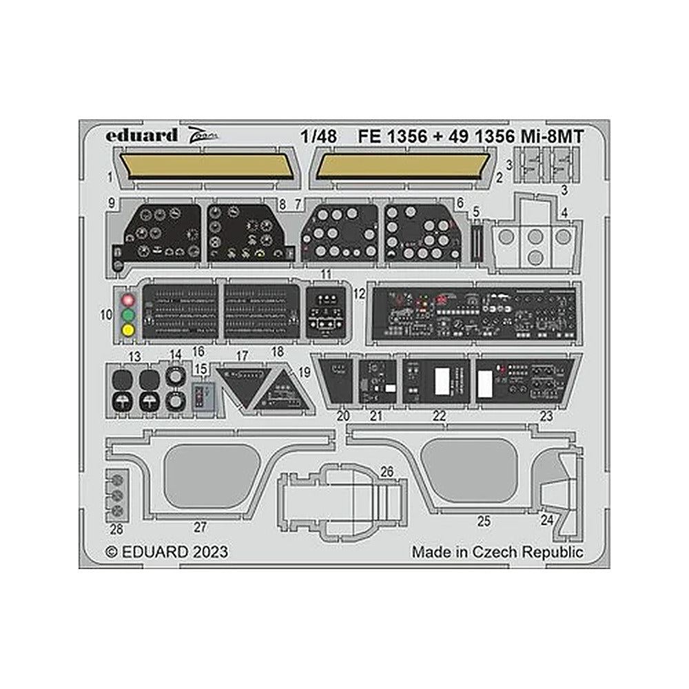 eduard 491356 1 48 mi 8mt for trumpeter photo etch detail set