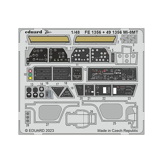 eduard 491356 1 48 mi 8mt for trumpeter photo etch detail set