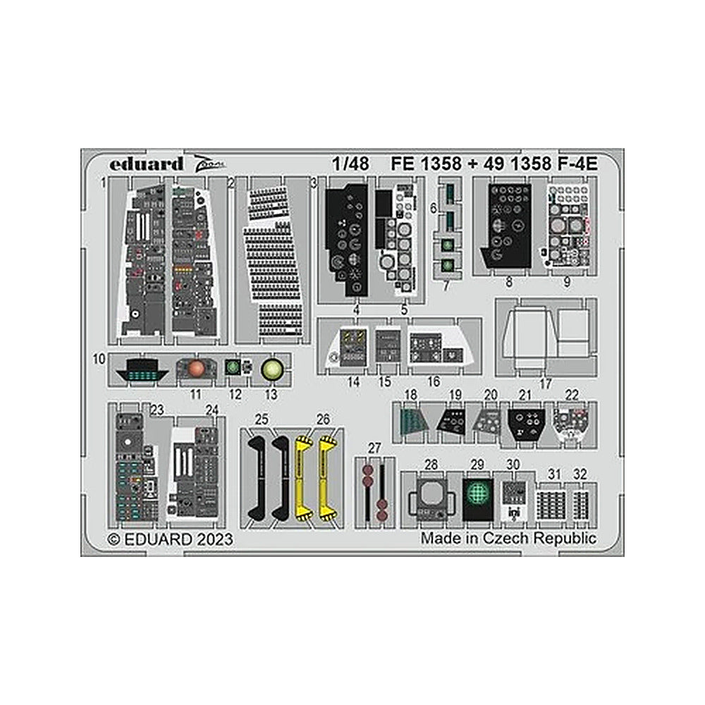 eduard 491358 1 48 f 4e for meng photo etch detail set