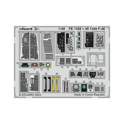 eduard 491358 1 48 f 4e for meng photo etch detail set