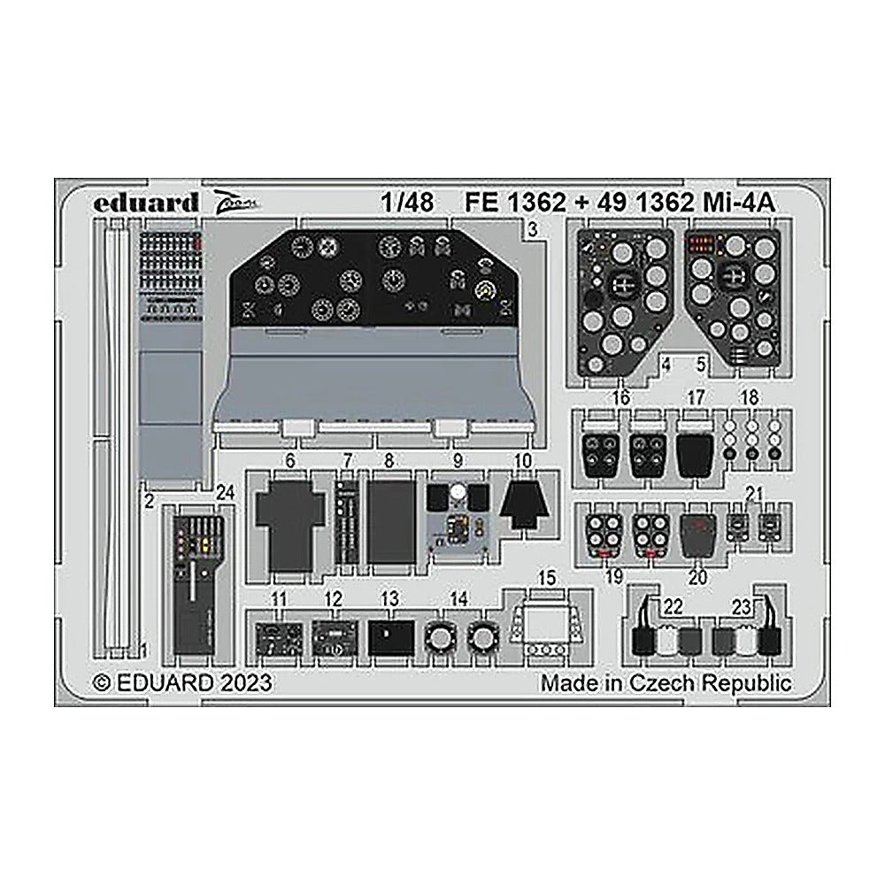 eduard 491362 1 48 mi 4a for trumpeter photo etch detail set