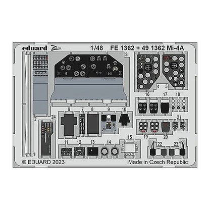 eduard 491362 1 48 mi 4a for trumpeter photo etch detail set