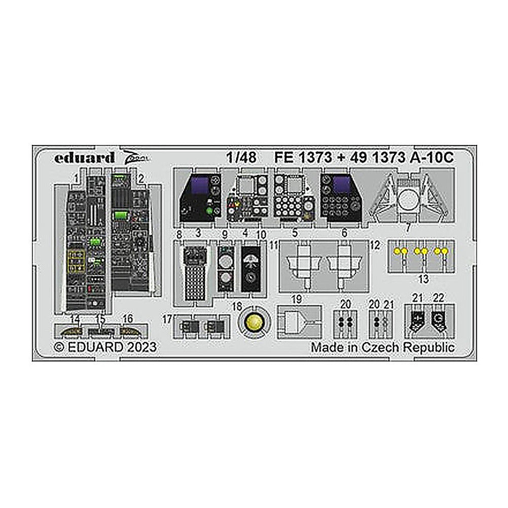 eduard 491373 1 48 a 10c for academy photo etch detail set