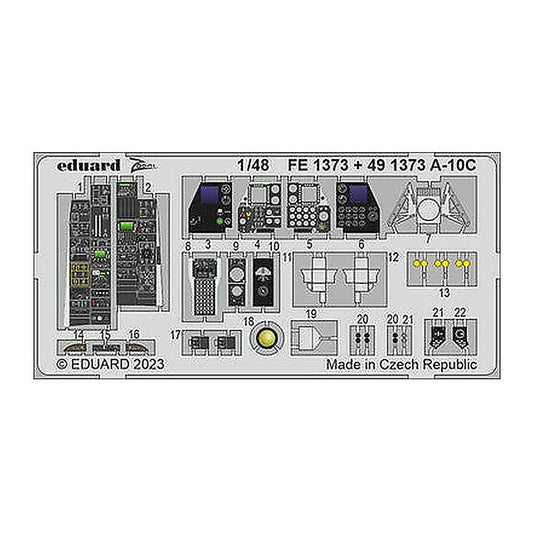 eduard 491373 1 48 a 10c for academy photo etch detail set