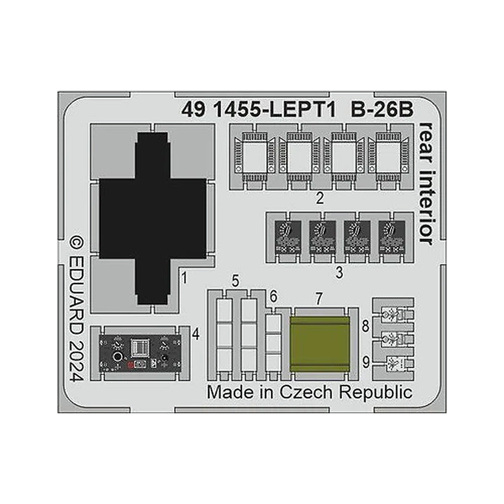 eduard 491455 1 32 b 26b rear interior for icm