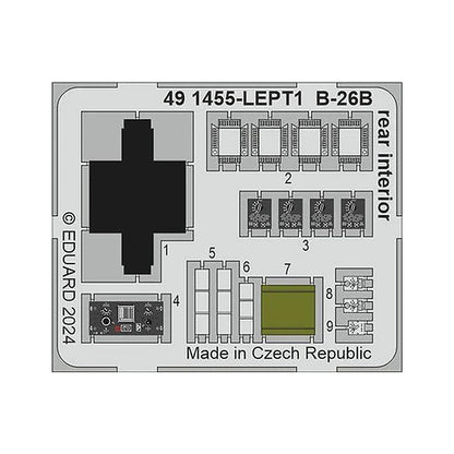 eduard 491455 1 32 b 26b rear interior for icm