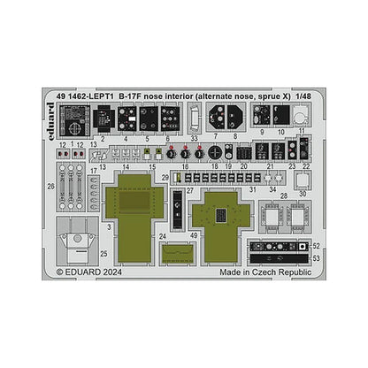 eduard 491462 1 48 b 17f nose interior alternate nose sprue x