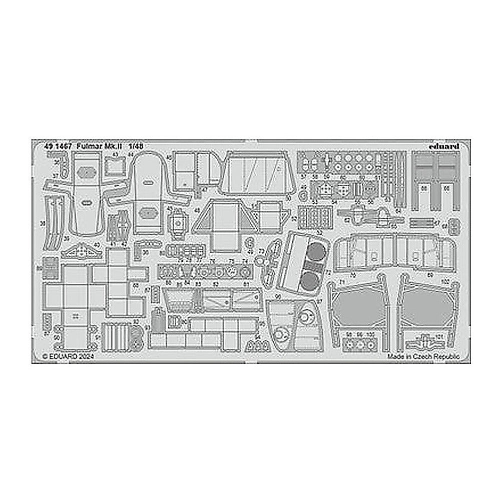 eduard 491467 1 48 fulmar mk ii photo etched set for trumpeter