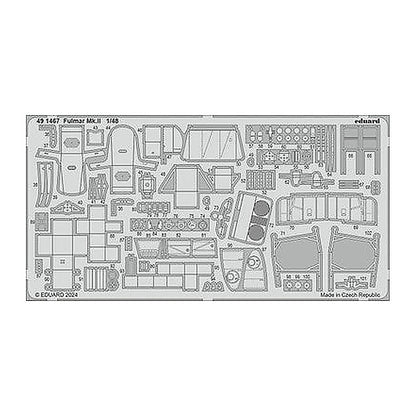 eduard 491467 1 48 fulmar mk ii photo etched set for trumpeter