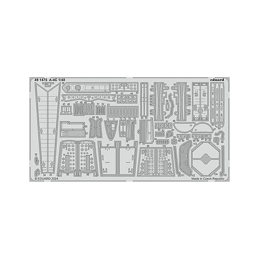 eduard 491475 1 48 a 4c photo etched set for hasegawa