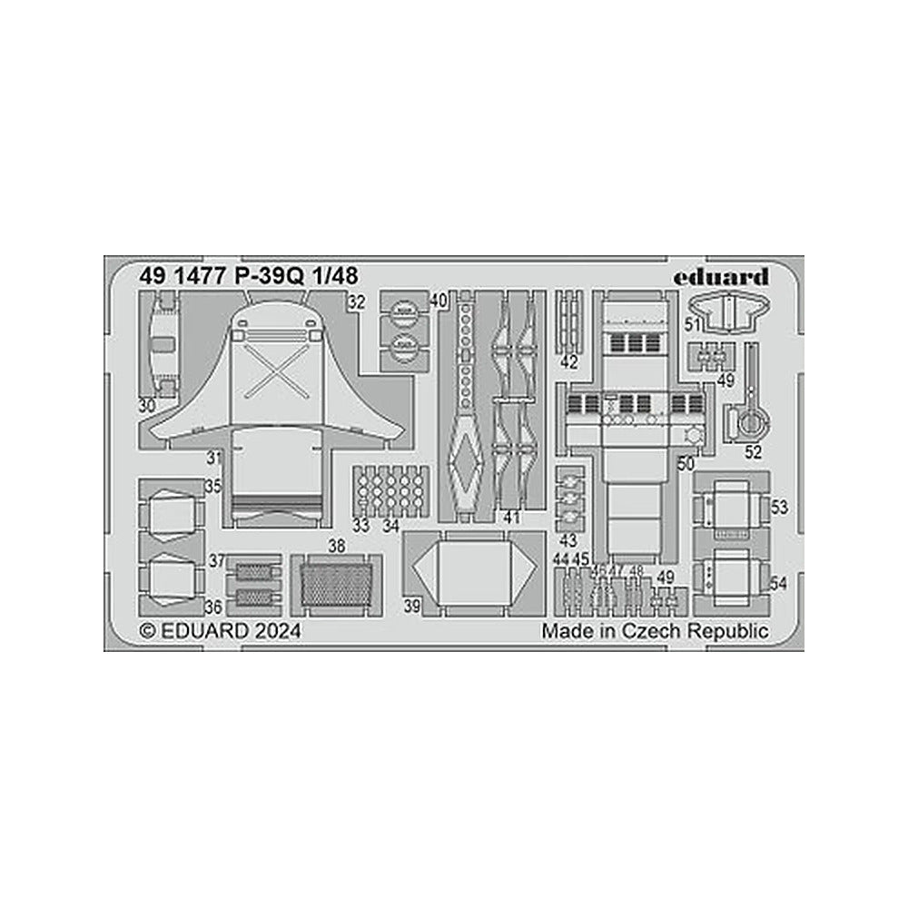 eduard 491477 1 48 p 39q photo etch set for arma hobby