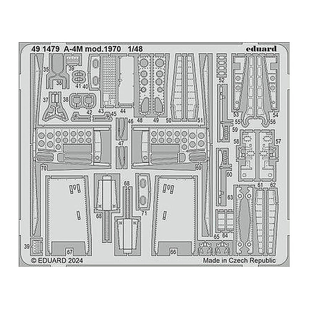 eduard 491479 1 48 a 4m mod 1970 photo etch set for magic factory