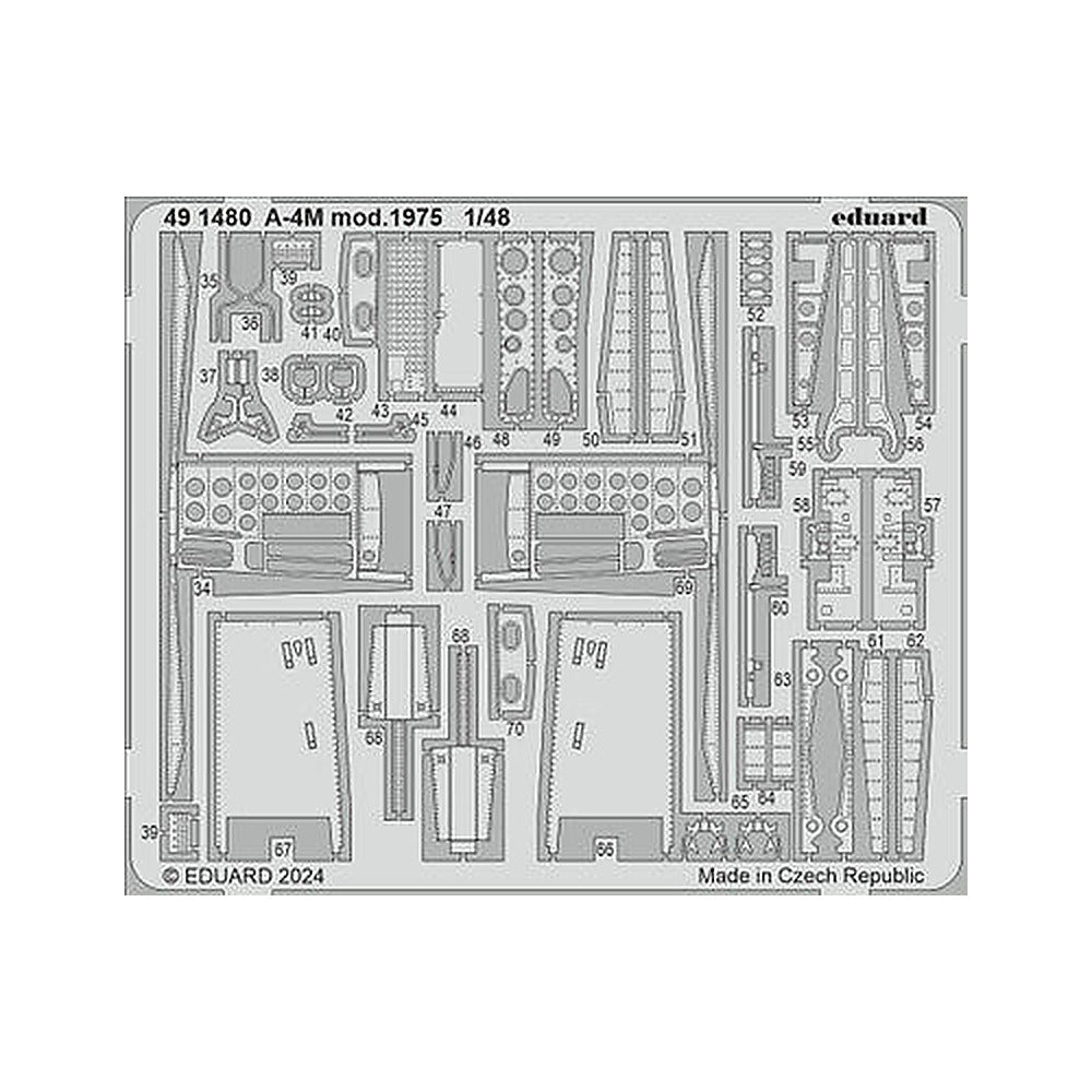 eduard 491480 1 48 a 4m mod 1975 photo etch set for magic factory