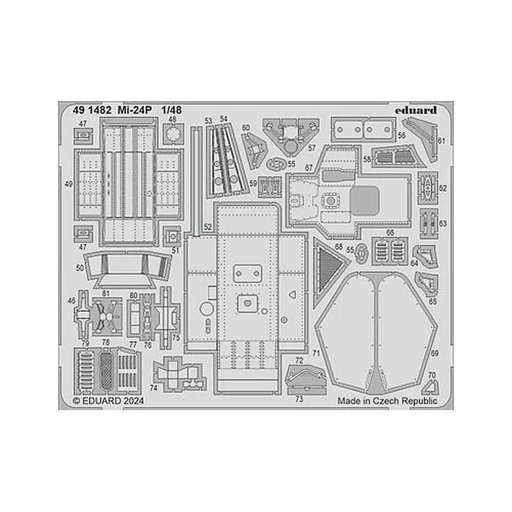 eduard 491482 1 48 mi 24p photo etch set for trumpeter