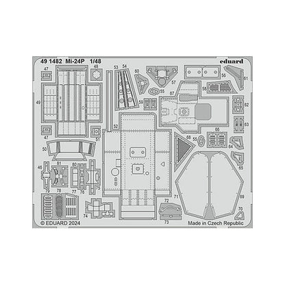 eduard 491482 1 48 mi 24p photo etch set for trumpeter