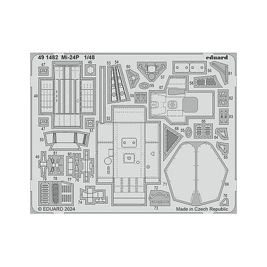 eduard 491482 1 48 mi 24p photo etch set for trumpeter