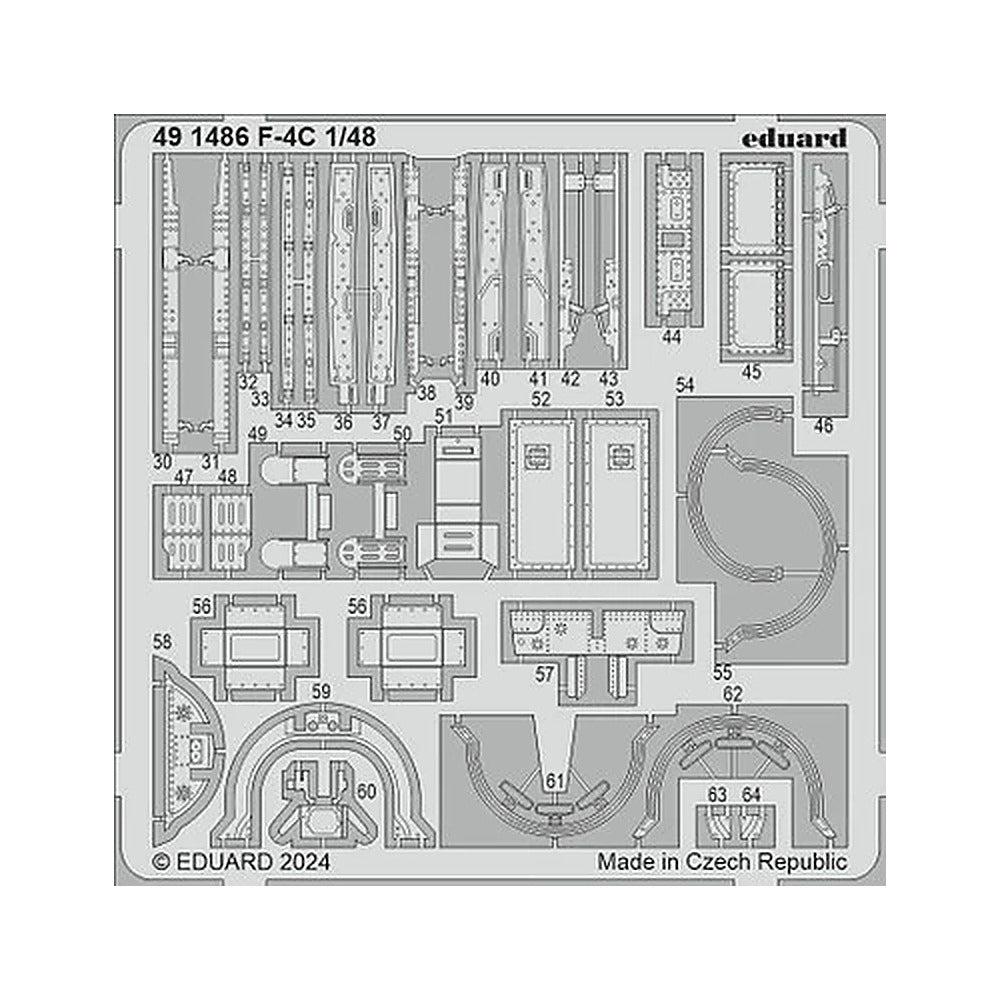 eduard 491486 1 48 f 4c photo etch set for hobby 2000 academy