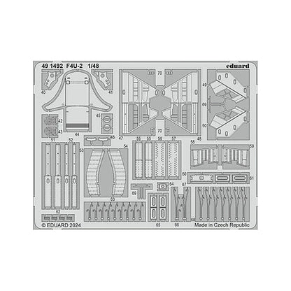 eduard 491492 1 48 photo etched set for hobby boss