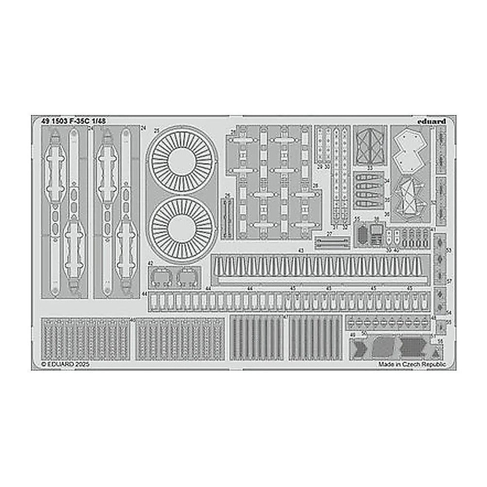 eduard 491503 1 48 f 35c photo etched set for tamiya kit