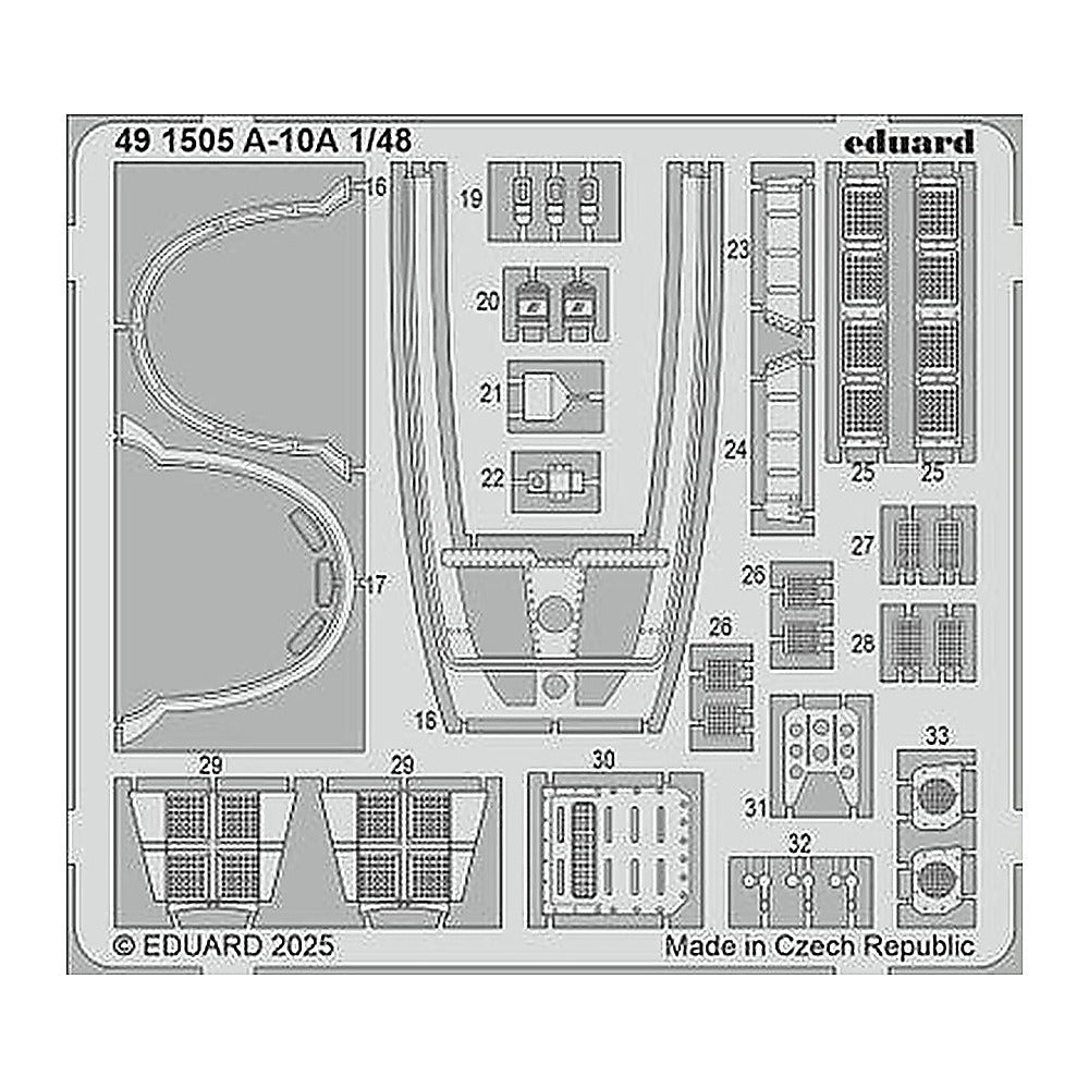 eduard 491505 1 48 a 10a photo etched set for great wall hobby kit