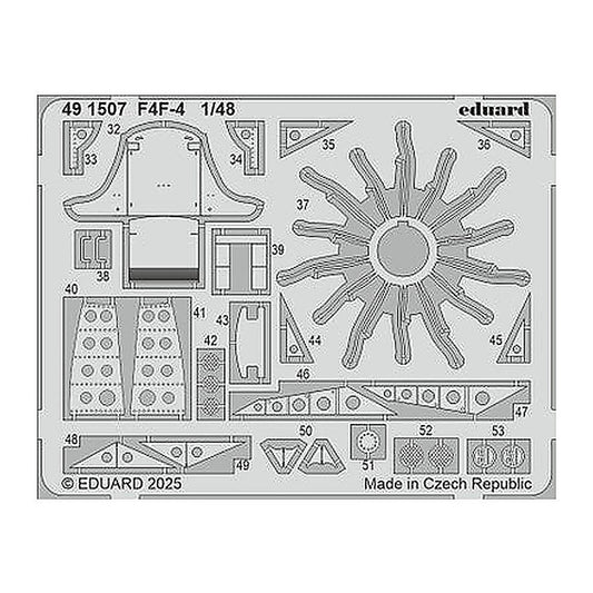 eduard 491507 1 48 photo etched set for academy kit