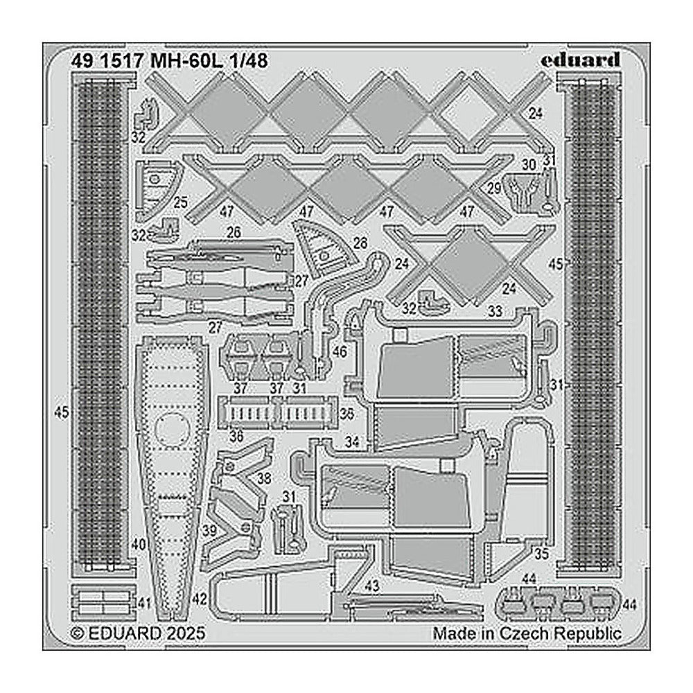 eduard 491517 1 48 mh 60l photo etched set for icm kit