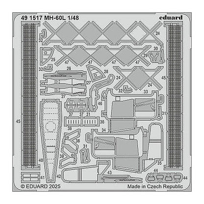 eduard 491517 1 48 mh 60l photo etched set for icm kit
