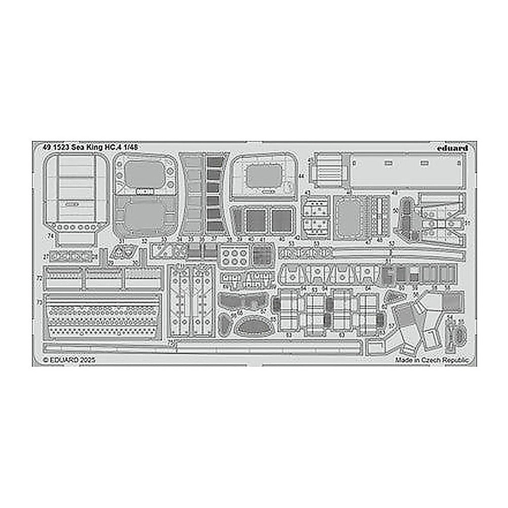eduard 491523 1 48 sea king hc 4 photo etched set for airfix kit