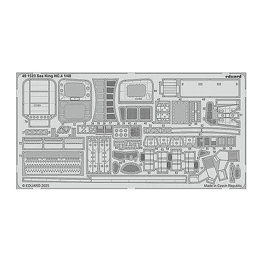 eduard 491523 1 48 sea king hc 4 photo etched set for airfix kit