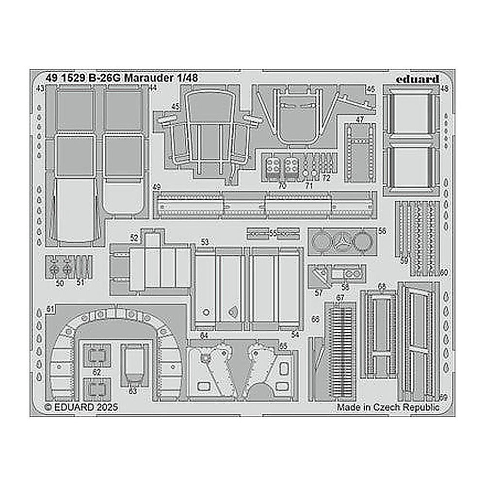 eduard 491529 1 48 b 26g marauder photo etched set for icm kit