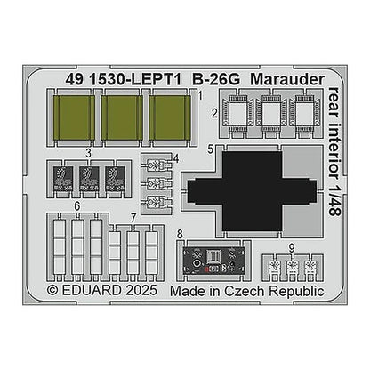 eduard 491530 1 48 b 26g marauder rear interior photo etched set for