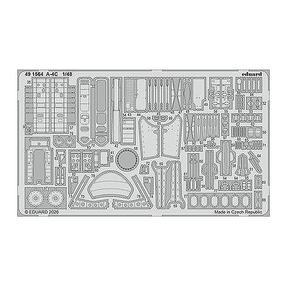 eduard 491564 1 48 a 4c photo etched set for hobby boss
