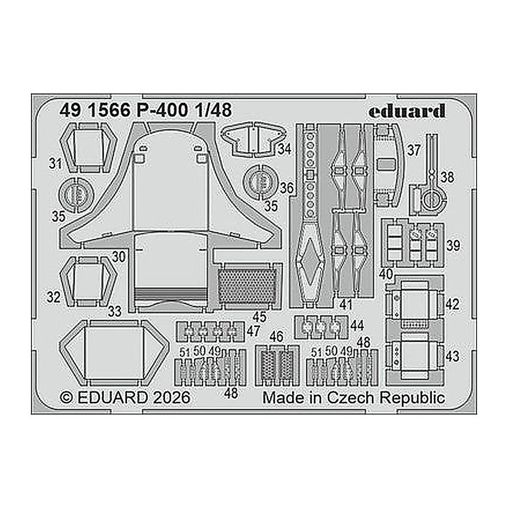 eduard 491566 1 48 p 400 photo etched set for arma hobby