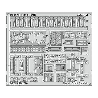 eduard 491573 1 48 photo etch f 35a for italeri