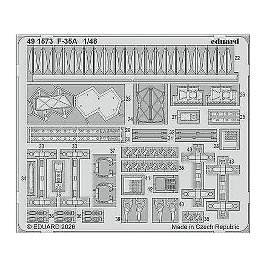 eduard 491573 1 48 photo etch f 35a for italeri