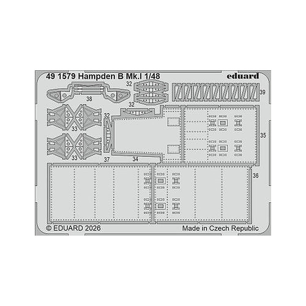 eduard 491579 1 48 photo etch hampden b mk i for icm