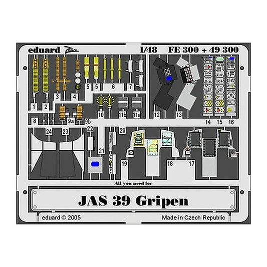 eduard 49300 1 48 jas 39 gripenfor italeri