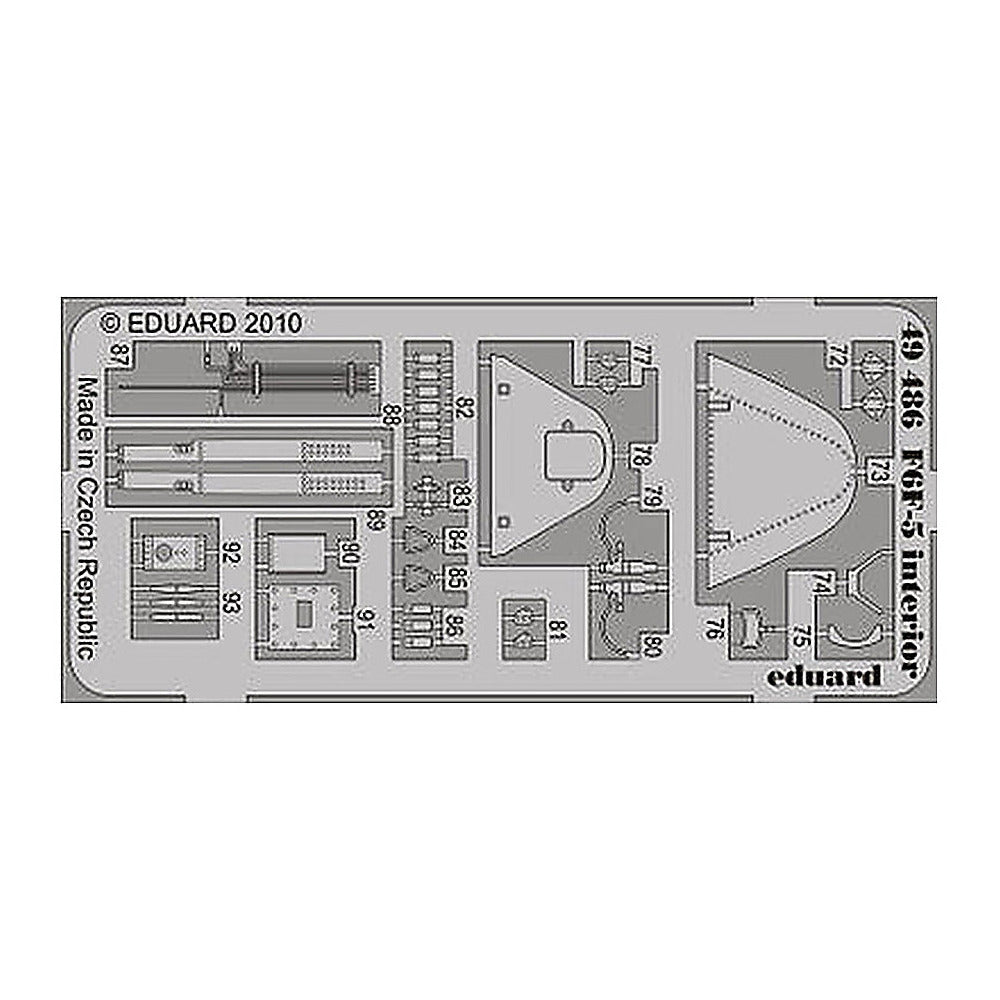 eduard 49486 1 48 interior for hobby boss pre painted self adhesive