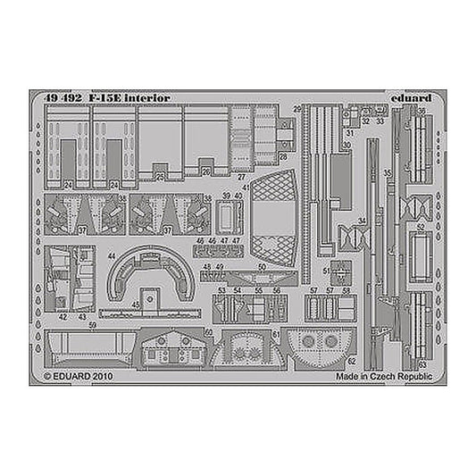 eduard 49492 1 48 photo etch f 15e interior for academy 12215